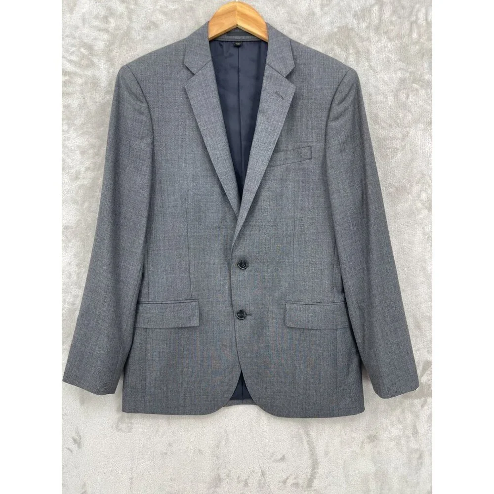 J. Crew Blazer Gray Ludlow Italian Wool Sport Coat Jacket Tollegno 1900